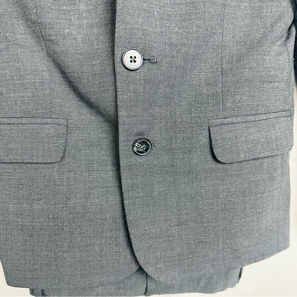 Nordstrom Charcoal Kids Suit Set Blazer Vest and Pants Size 7 - Picture 2 of 14